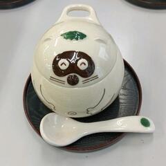 0506-449 たぬき茶碗蒸し器セット一客の画像