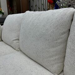 【モデルルーム展示品】W1850 三人掛けソファ アイボリー【JY0506-03】の画像