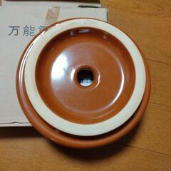 中古　常滑焼あめ色重石　1.5kgの画像