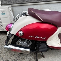 （決まりました。沢山のお問い合わせありがとうございました。）50cc 原チャリ 美車 セル1発　ヤマハ ビーノ カスタムsa37j 実走行9,600㎞自賠責1年弱残 ピヨピヨ社外マフラーの画像