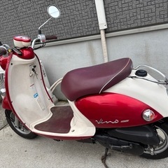 （決まりました。沢山のお問い合わせありがとうございました。）50cc 原チャリ 美車 セル1発　ヤマハ ビーノ カスタムsa37j 実走行9,600㎞自賠責1年弱残 ピヨピヨ社外マフラーの画像