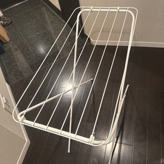 IKEA イケア 物干しラック ホワイト 白 JALL イェル 物干しスタンドの画像