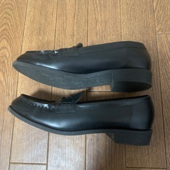 レディース ローファー 黒  25.0センチの画像