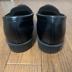 レディース ローファー 黒  25.0センチの画像