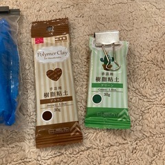 紙粘土と洗濯ノリの画像