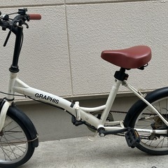 お取引決まりました　折り畳み自転車　20インチ　ホワイト