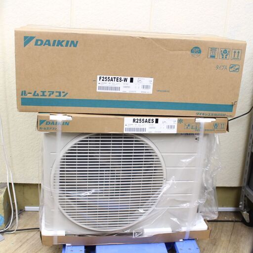 070)【未開封】ダイキン ルームエアコン Eシリーズ 100V 8畳 2.5kW 2025年モデル ホワイトS255ATES-W F255ATES-W+R255AES