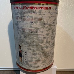 明治乳業　粉ミルクの缶　アンティーク　昭和レトロの画像
