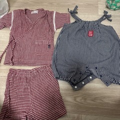 値下げ＊ベビー服　甚平　オーバーオール　80