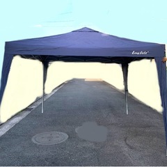 大型タープ　スクリーン他付属品あり　キャンプ　バーベキュー　アウ...