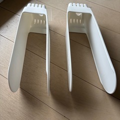 ライクイット　 シューズスタンド　 2個セット　滑り止め付き　白　の画像