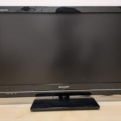 シャープテレビ　24型　ケーブル付きの画像