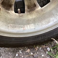 アルミホイール lala Palm 14インチ 14×4.5 スタッドレスタイヤ 165/60R14 ダンロップ 17年製 の画像