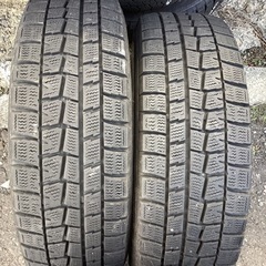 アルミホイール lala Palm 14インチ 14×4.5 スタッドレスタイヤ 165/60R14 ダンロップ 17年製 の画像