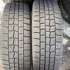 アルミホイール lala Palm 14インチ 14×4.5 スタッドレスタイヤ 165/60R14 ダンロップ 17年製 の画像