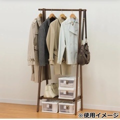 ニトリ ハンガーラック コート掛けの画像