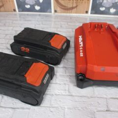 ヒルティ HILTI BX3-L22 コンクリートネイラ 中古品 バッテリー×2 充電器 ※ケース名前消し跡有 【ハンズクラフト宜野湾店】の画像