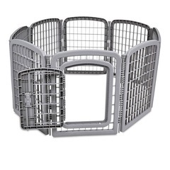 中古　
ゲート付　ペットサークルの画像