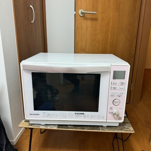 オーブンレンジSHARPピンク