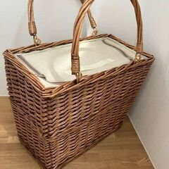 ★★カントリー、ピクニック保冷バスケット、新品★★の画像