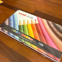 新品未使用　uni　三菱鉛筆　いろえんぴつ　水彩色鉛筆　12色セット　日本製の画像