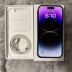 美品　Apple iPhone 14 Pro ディープパープル　...