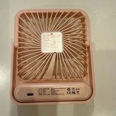 卓上扇風機　ピンク　type-c　　の画像