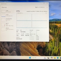 Core i7 Windows11ノートパソコンの画像