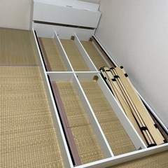 シングルベッド　ホワイトの画像