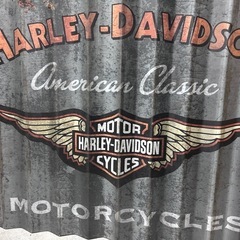 ハーレーダビッドソン　Harley-Davidson おしゃれな　スチール看板の画像