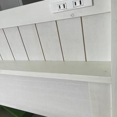 組み立てシングルベッド(コンセント付き)の画像