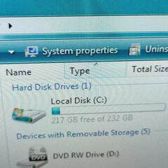 Emachines デスクトップ Vista Home SP2 の画像
