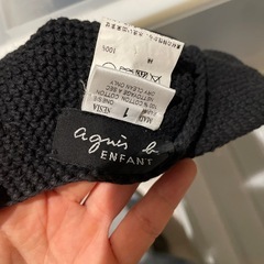 アニエスベー ベレー帽 ブラック 黒の画像