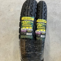 新品未使用!!タイヤ前後セット TT100GP GPシリーズ 90/90-18 110/90-18 2022年製造タイヤ 旧車 バブ GS ザリ ゴキ 等にの画像