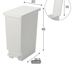 ほぼ未使用【ニトリ】ゴミ箱 の画像