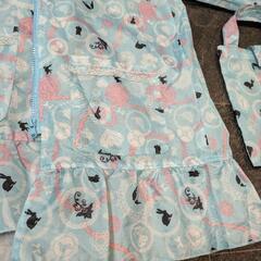 120 レインコート　ランドセル対応　収納バッグ付き 女の子の画像