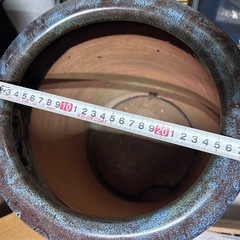 火鉢　陶器製　立ち火鉢　プランターにも　昭和レトロ　古道具の画像