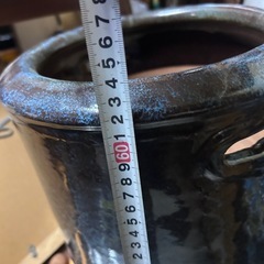 火鉢　陶器製　立ち火鉢　プランターにも　昭和レトロ　古道具の画像