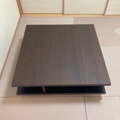 LOWYA【美品】【完売品】ローテーブル 収納付き　日本製