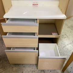 【愛品館 江戸川店 】2枚スライド扉 キッチンボード Oliver（オリバー）の画像