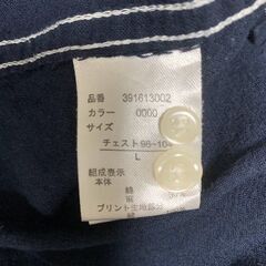 BACK&FORTH 半袖切替シャツ L 花柄×ネイビー 夏の爽やかコーデに♪の画像