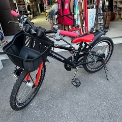 (CO)  ジュニア サイクル Fragment kent20 自転車 MTB系 20インチ SHIMANO 6段変速 ブラック系 キッズ自転車 中古品 ①の画像