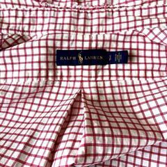 Ralph Lauren 赤チェックシャツ　長袖シャツ　ポロラルフローレンの画像