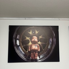 ベアブリックアートパネルの画像