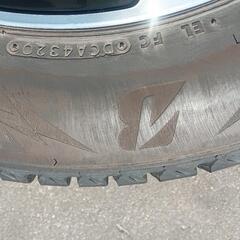 札幌市西区発☆スバル純正アルミ 225/60R17 17×7J BSブリザック DM-V3 2020年製 5穴 PCD100 アルミスタッドレス4本 フォレスターの画像