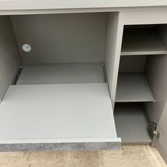 大川家具 2面レンジボード インダストリアル調 No.2129● ※現金、クレジット、スマホ決済対応※の画像