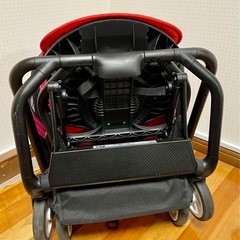 サイベックス メリオ カーボン A型ベビーカー　ピンク×レッドの画像