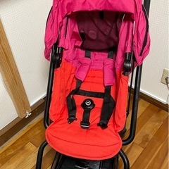 サイベックス メリオ カーボン A型ベビーカー　ピンク×レッド
