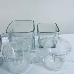 ガラス鍋　食器　14点セットの画像
