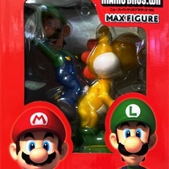 【新品・未開封】スーパーマリオブラザーズWii マックスフィギュア2体セットの画像